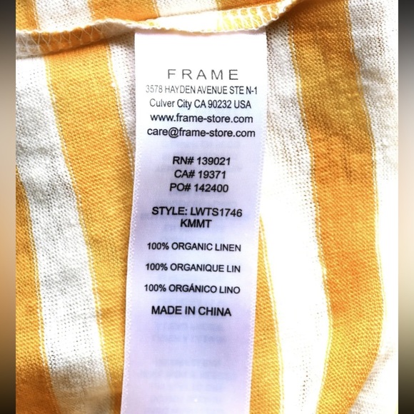 Frame Ringer Racerback Stripe Cami. NWT - Picture 7 of 12